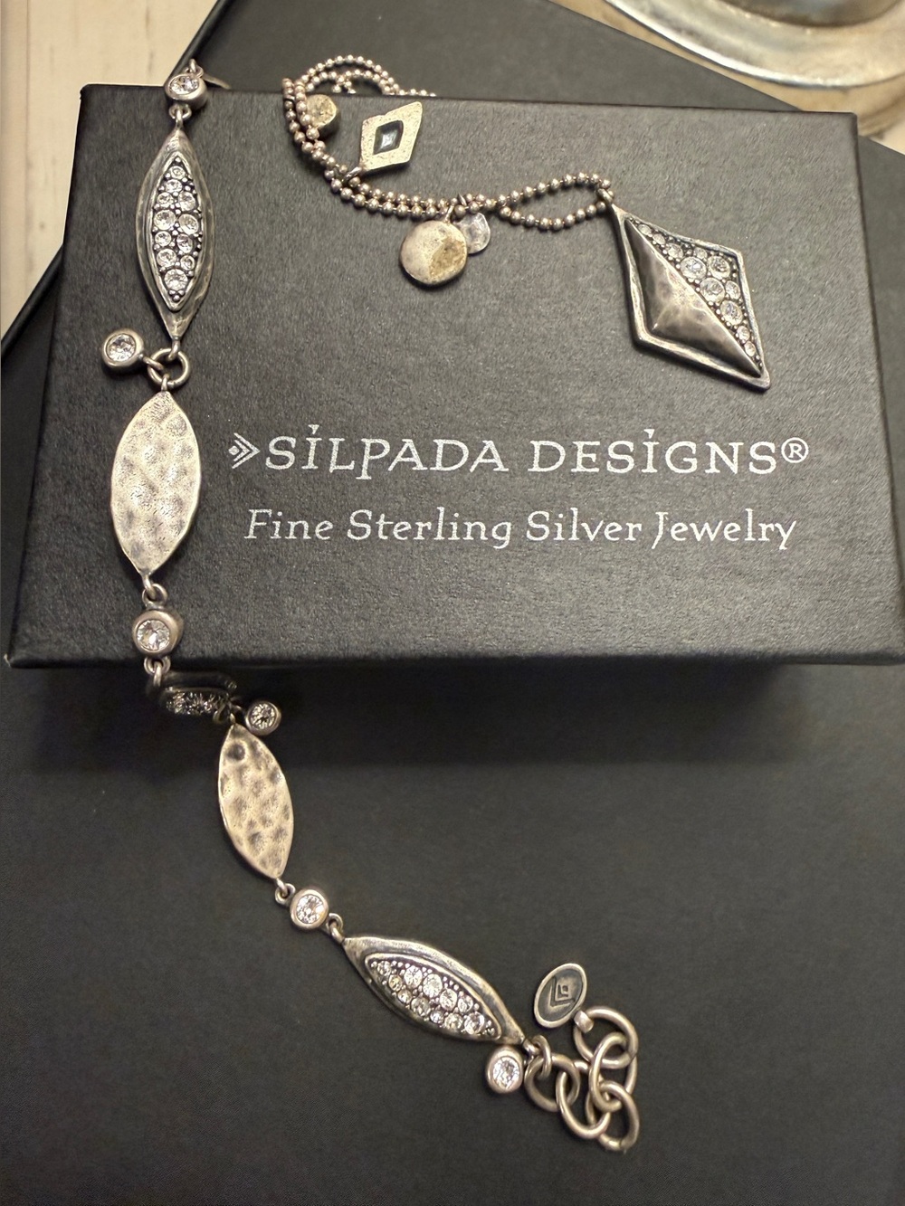 Silpada 925 Sterling Silver Necklace and Bracelet Set